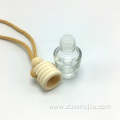 5ml clear round hanging glass car perfume bottle